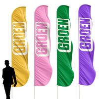 Uitleenmateriaal: Beach Flag Color pack (groot)